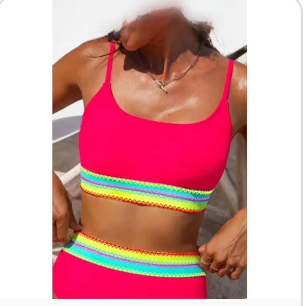 Vibrant Bikini with Trim